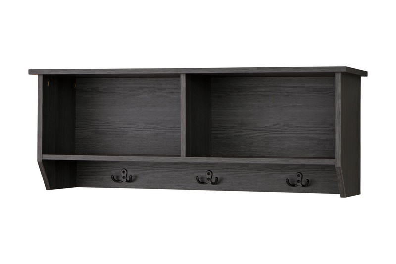 The Mansi Gray Wall Shelf 5-hooks is available at Complete Suite Furniture,  serving the Pacific Northwest.