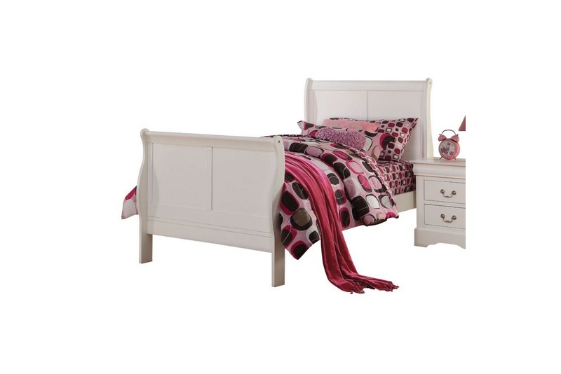 Louis Philippe III Twin Bed White ACME